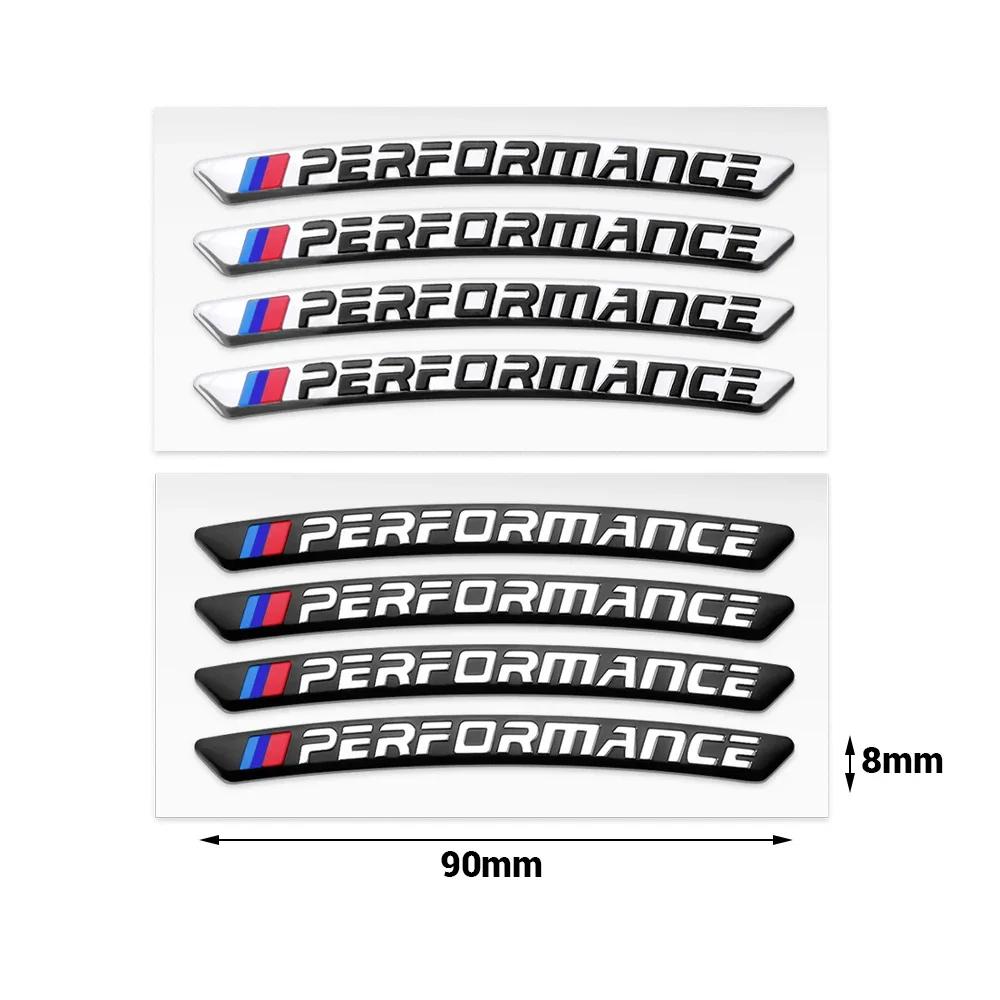 4Pcs Aluminum Car Wheel Rims Stickers Badge Auto Decoration For Bmw Performance E46 E90 E60 F10 F30 E39 E36 F20 E87 G30 E92 E91 BT8