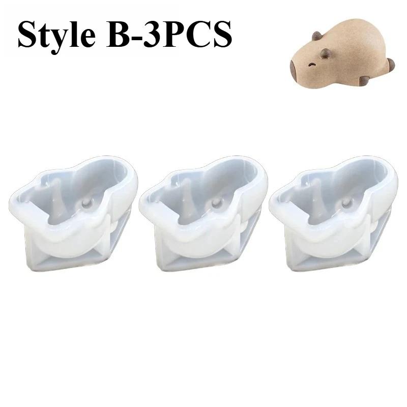3D Capybara Dolphin Silicone Molds 1-10PCS Non-Stick Pudding Jelly Moulds Home Baking Supplies Party Dessert Kits