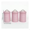 3 Pieces Kitchen Canister Set Airtight Storage Countertop Metal Canisters with Lids for