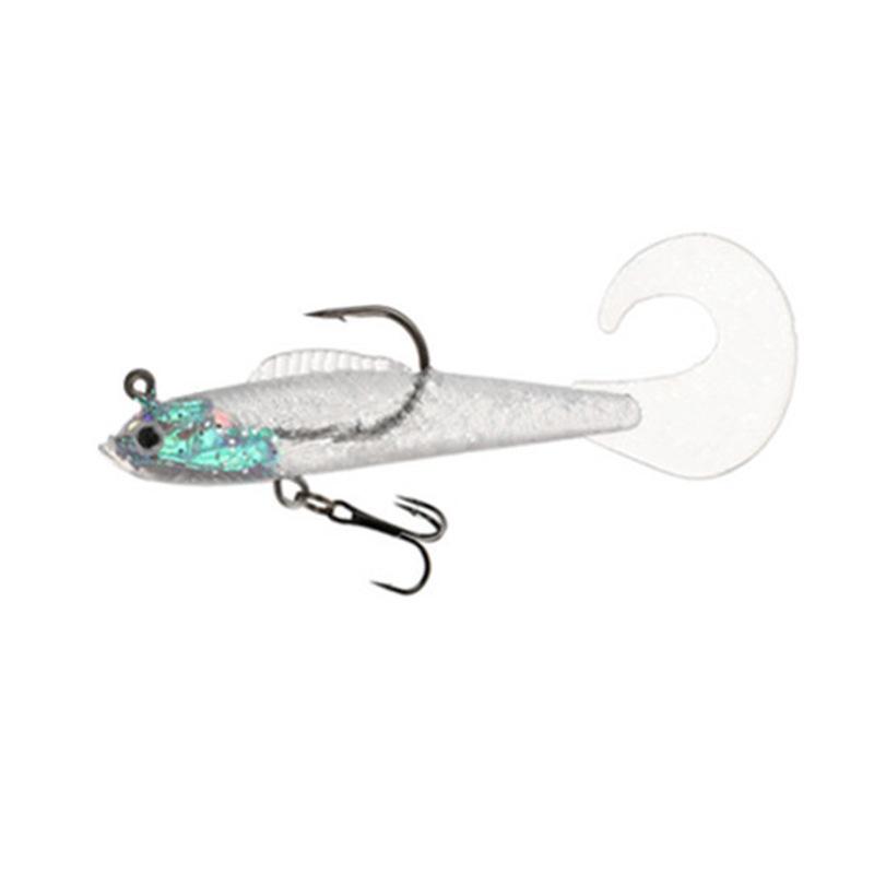 Soft Bait Fishing Lures Artificial Sinking Swimbait Paddle Tail Jig Head Fishing Tackle Goods For Sea Bass