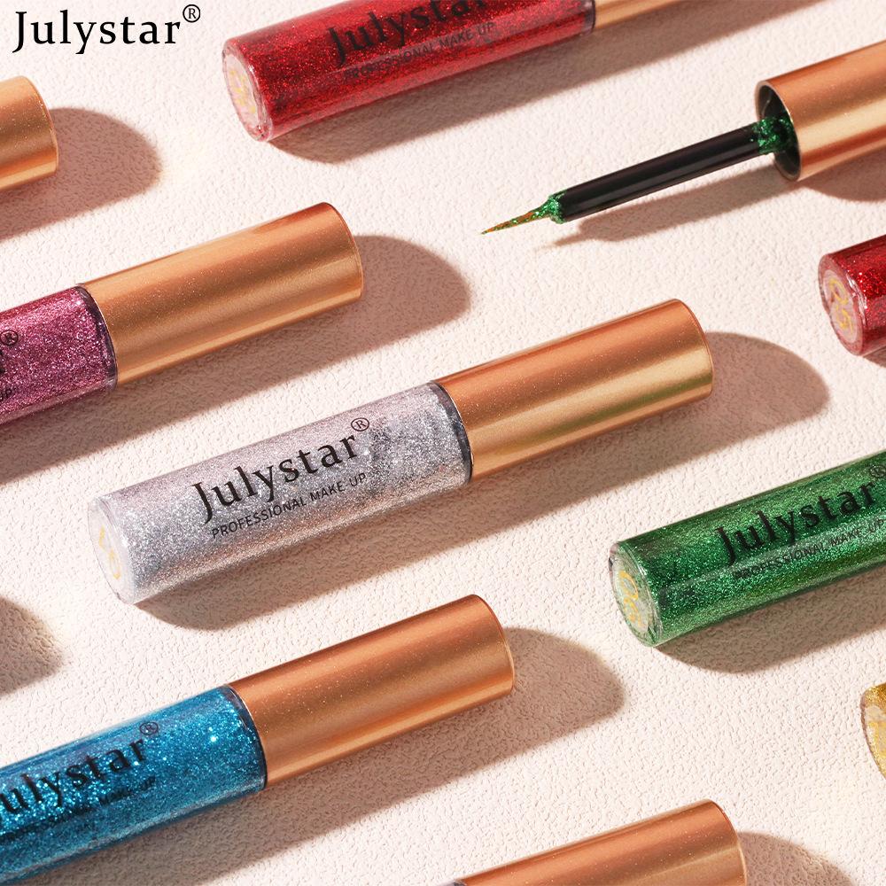 JULYSTAR Farvet Eyeliner Perlemorslys Vandfast Øjenskyggeopløsning
