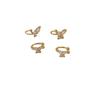 Exquisite Zircon Butterfly Earless Ear Clips Women'S Light Luxury Niche Design Earbone Clips High-End Earrings