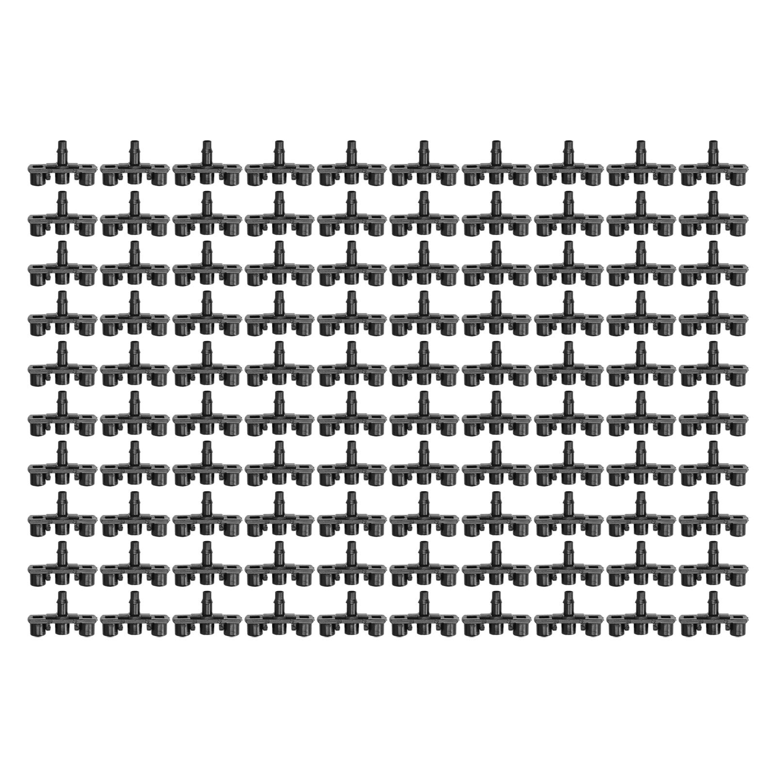 

100PCS 3Way Connector 4/7 Hose Connector for G Type Spray Nozzle Sprinkler Fittings