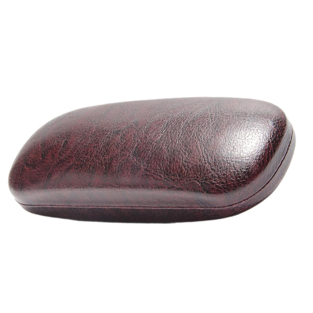 Glasses Case PVC PU Leather Hard Shell for Work Leisure Daily Use Classroom Office Glasses Holder