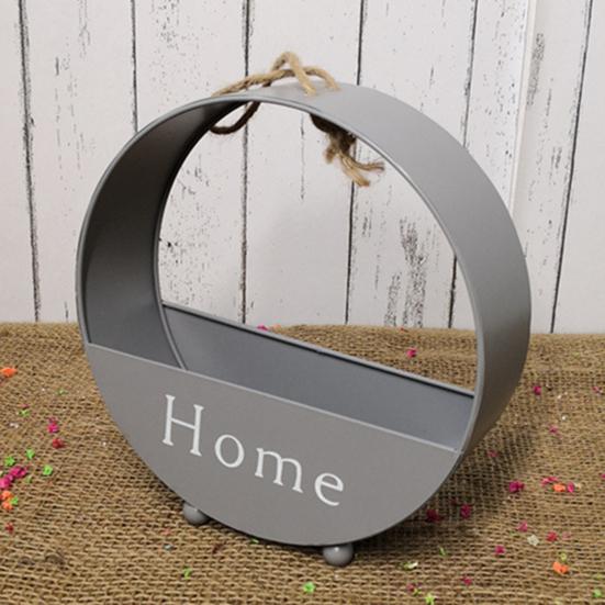 Vaso de parede suspenso autônomo montado na parede 3 cores metal redondo vaso de parede para casa