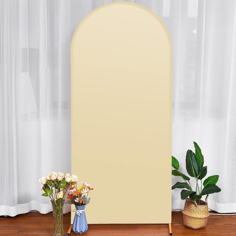 Arch Backdrop Background Cover Birthday Party Banquets Decoration for Wedding Double Sided Elastic Arched Fabric 3 Sizes