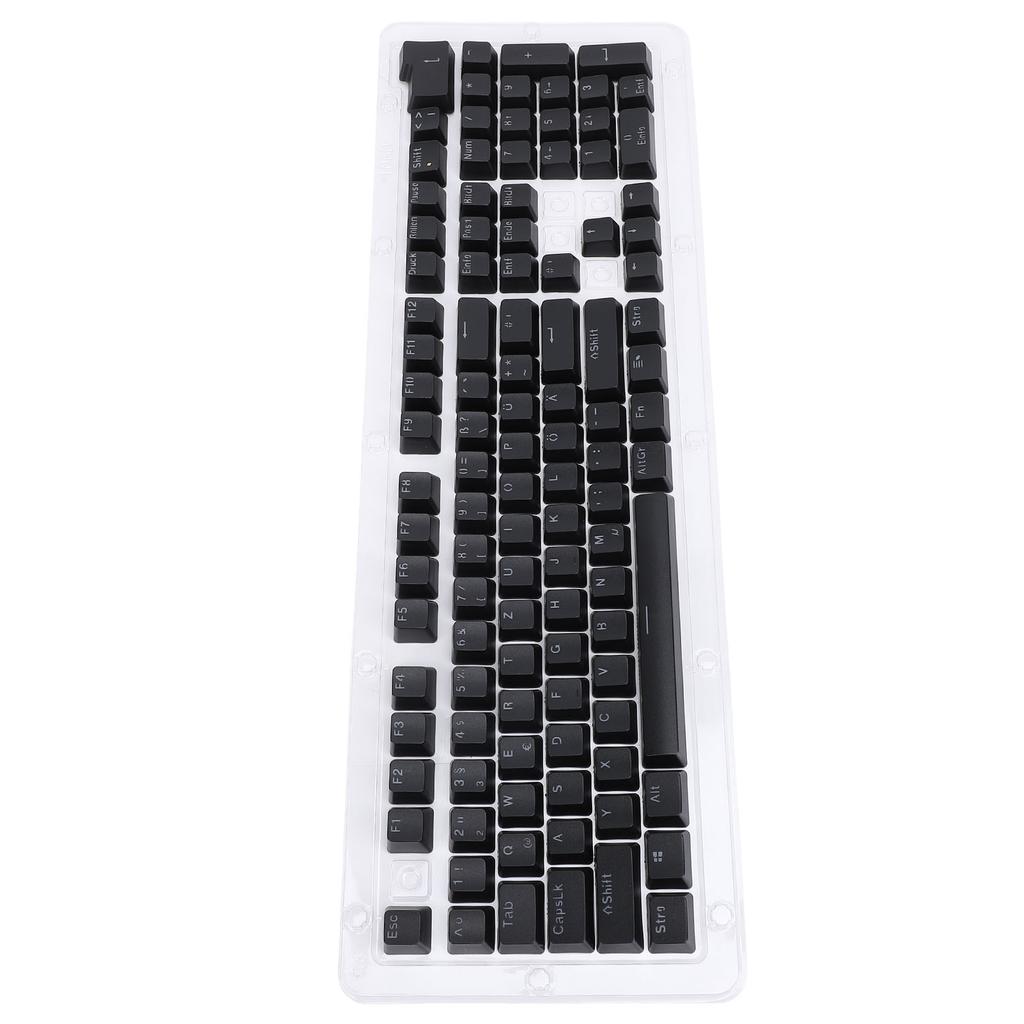 108 Key German Keyboard Keycaps Minimalist Mechanical Keyboard Translucent Keycaps for 61 64 68 84 87 96 98 100 104 108 Keyboards