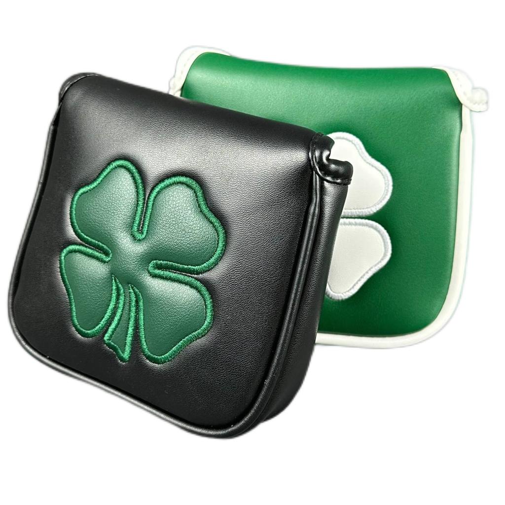Golf Putter Cover Großes Kleeblatt Gerade Quadratisch, Magnetverschluss Golfzubehör 2026