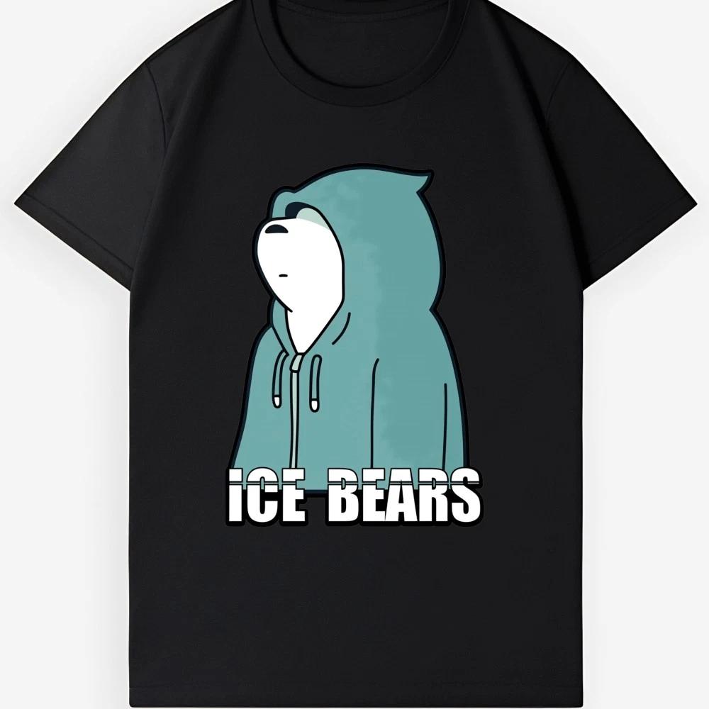Unisex Hype Ice Bear Streetwear T-Shirt-Minimalist Cool Cartoon Graphic Tee