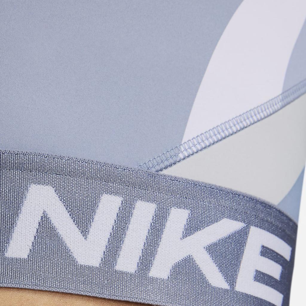 Nike Pattern Logo Print Sleeveless Short Round Neck Tank Top Women Tops Purple FD0954-536