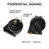 12V Car Horn, 410DB Car Snail Horn, Air Horn, Waterproof Motorcycle Modification, for Motorcycle Boats Trucks