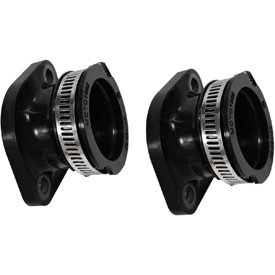 2Pcs Intake Manifold Boot Joint Carburetor Carb Flange Socket Fits for Polaris Indy 400 440 500 600 650 1985-2000, Replaces 3083171, 3084325