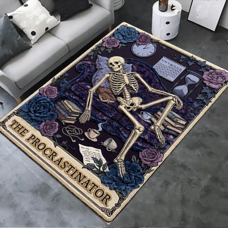 2025 New Skull Sloth Carpet Rug for Living Room Bedroom Home Sofa Decoration,Kids play Non-slip Floor Mat