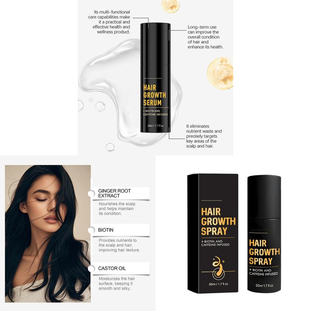 Halogrow Hair Growth Serum With Nourishing Formula For Thicker Hair Care