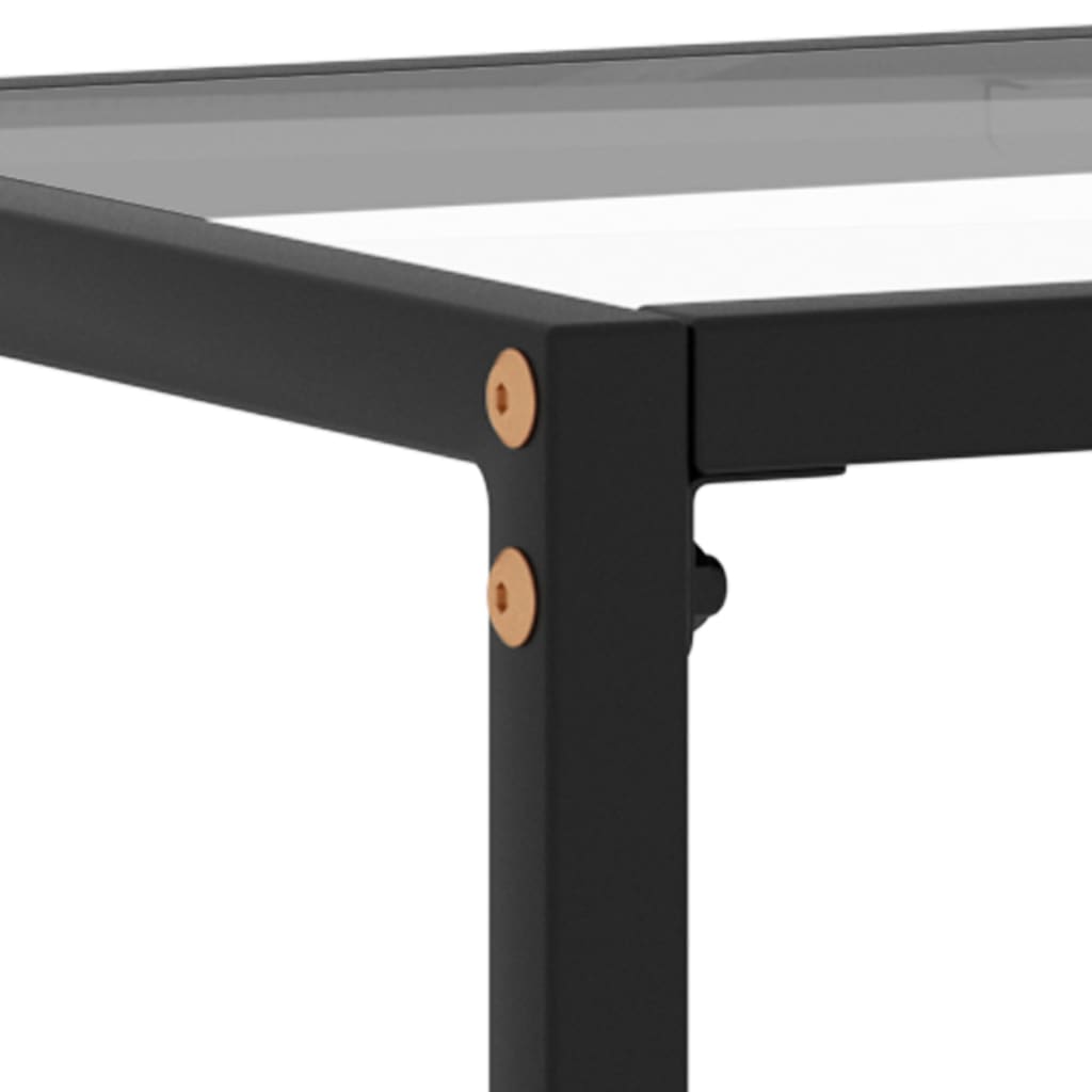 Console Table Transparent 100 x 35 x 75 cm Tempered Glass