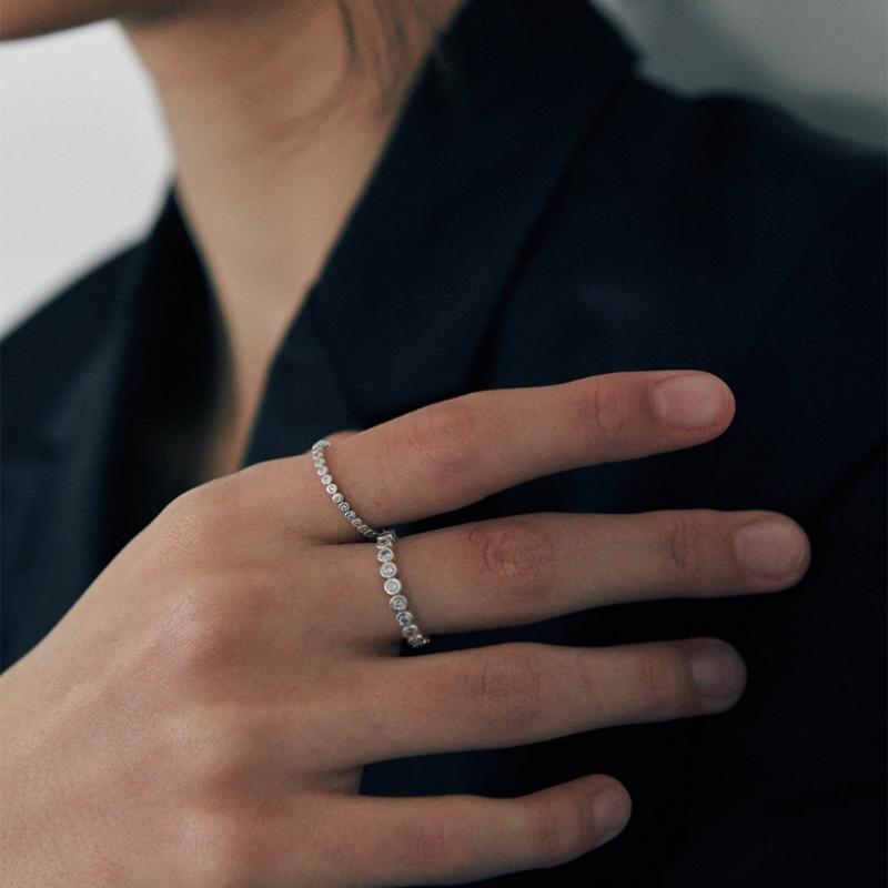 Verte 925 Silver Ronde Dew Ring   cinq.Silver.231