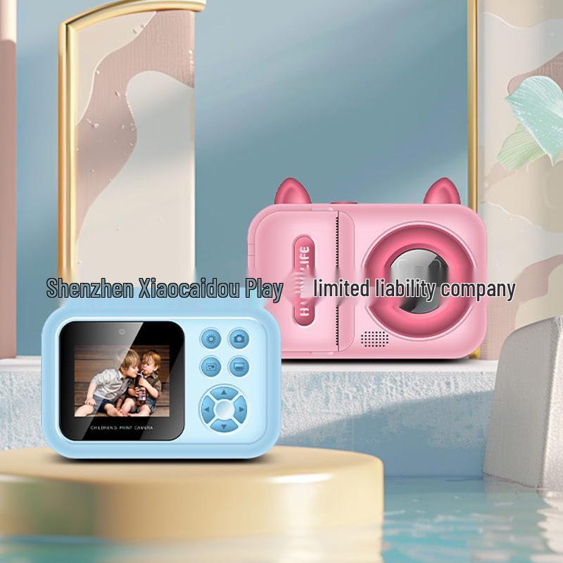 S6 Kids' Instant Print HD Camera - Cartoon Polaroid-Style Digital Toy