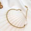 Titanium Steel Square Pearl Chain Fashionable Simple Bracelet Women'S Niche Light Luxury 18K Gold Hand Jewelry
