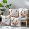 45x45cm Ramadan Festival Illustration Moon Lantern Pillow Covers Living Room Sofa Cushion Cover Soft Home Decorations