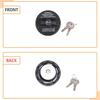 Aunginsy Fuel Tank Cap Replacement Anti-theft Lock Cap Compatible with Nissan Frontier 2021-2025 Car Door Fuel Tank Cover W/Lock Gas Cap Tank Trim