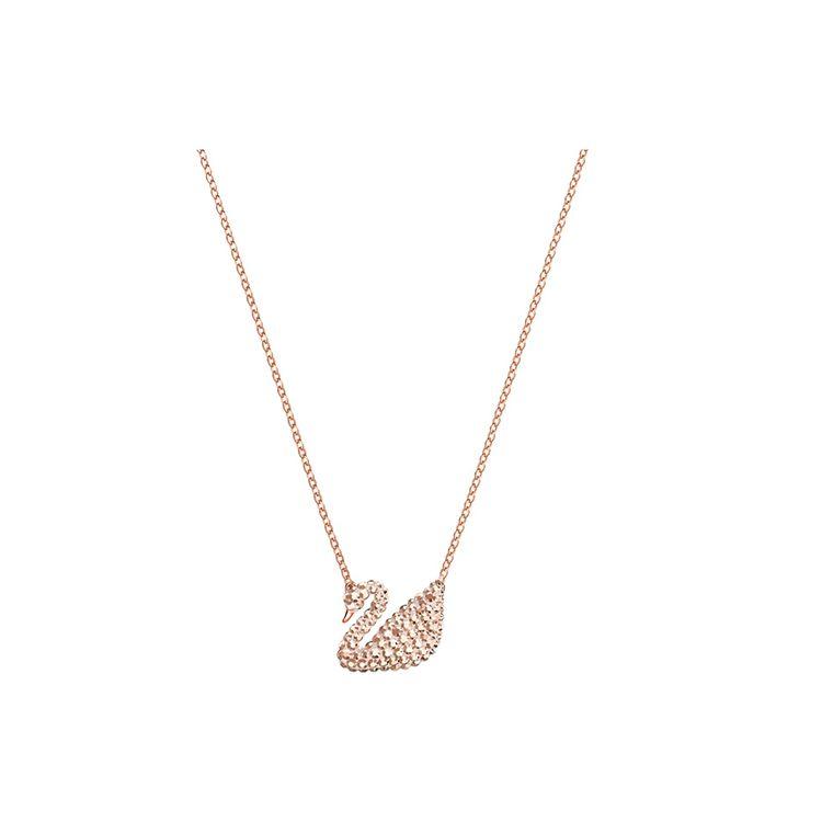 Swarovski Iconic Swan Series Exquisite Beautiful Swan Necklace Women necklace Rose-Gold 5368988 Box (Random Color)