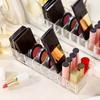 Clear Makeup Organizer 8 Compartments Cosmetic Display Holder Cosmetic Storage Box  Vanity