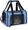 Portable Breathable Pet Carrier: Foldable, Lightweight, Car-Mountable, Large Capacity for Cats and Small Dogs