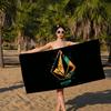 V-Volcoms LOGO Beach Towel Colorful Bath Towels for Girl Microfiber Quick Dry Sand Free Beach Yoga Spa Gym Pool