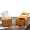 Bambus-Taschentuchbox-Halter, Aufbewahrungs-Papierbox, Taschentuchbox-Abdeckung, Auto-Holz-Servietten, Restaurant-Heimdekoration