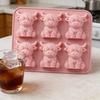 1/2Pcs Ice Cube Mold Mini Highland Cow Food Grade Silicone Reusable Ice Cube Tray Easy To Demold Ice Cube Maker Kitchen Tool