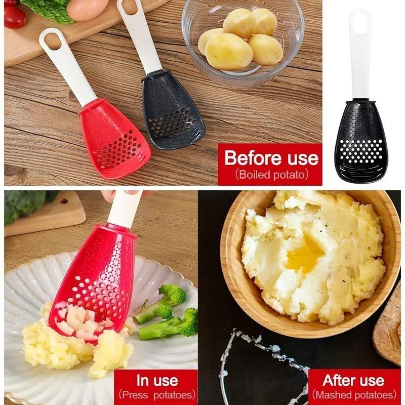 Multi Function Kitchen Utensil  Scoop Spatula for Mashing and Serving Professional Grade Cooking Accessory for Home Chefs