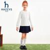 HAZZYS Girls' Knitted Doll Collar Long Sleeve Shirt