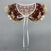 Lace Laple Shawl for Lady Girl Shawl Collar Beautiful Floral Embroidery Collar