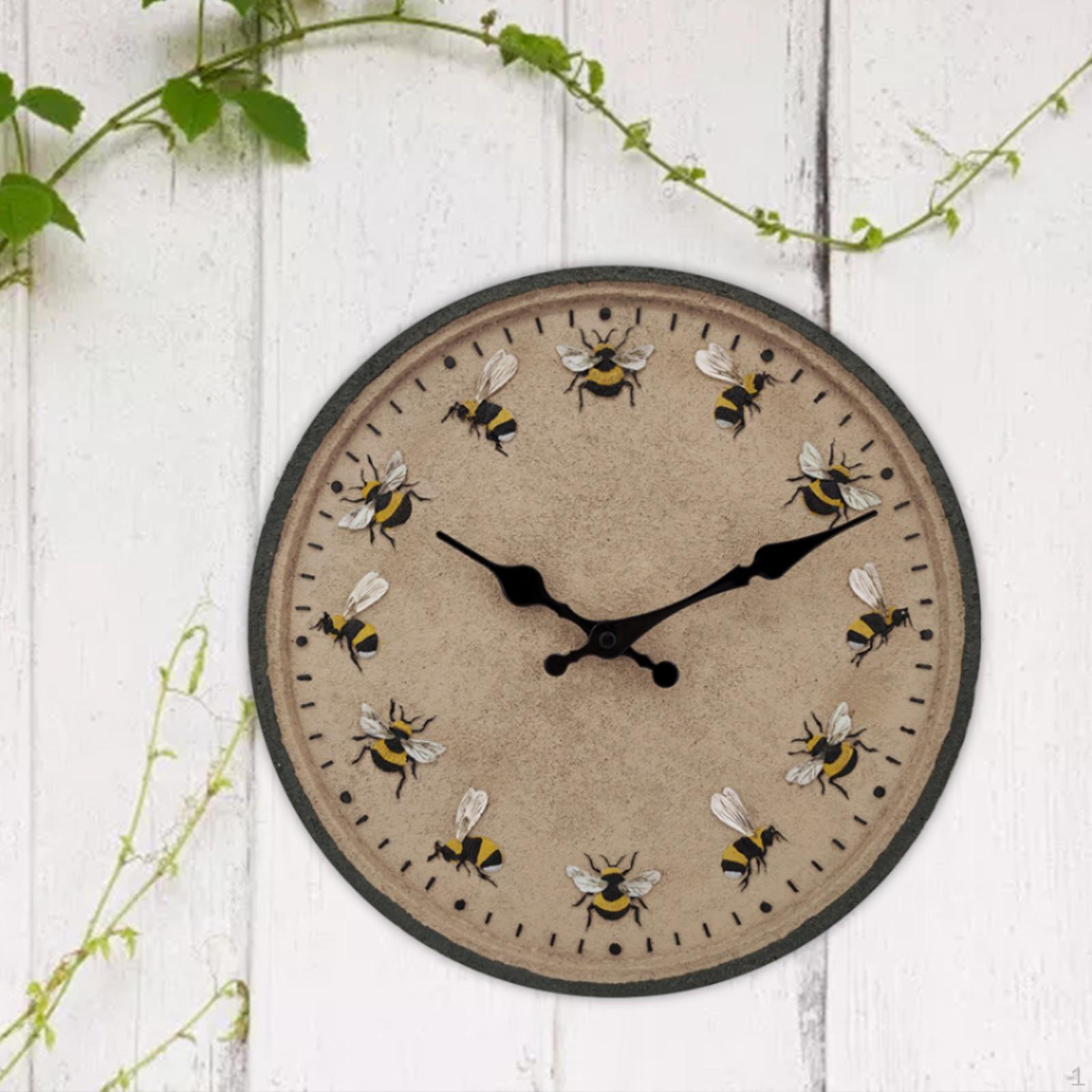 

Outdoor Clock Hanging Fashion 30cm Lightweight Novelty Decorative Garden Wall for