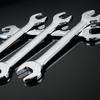 Comprehensive Manual Wrench Set Mirror Finish Double Head Open End Spanner Kit 6-24mm/6-27mm with Storage Rolling Bag