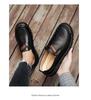 Men's Fall Leather Slip-On Loafers - Large Size Casual Driving Shoes