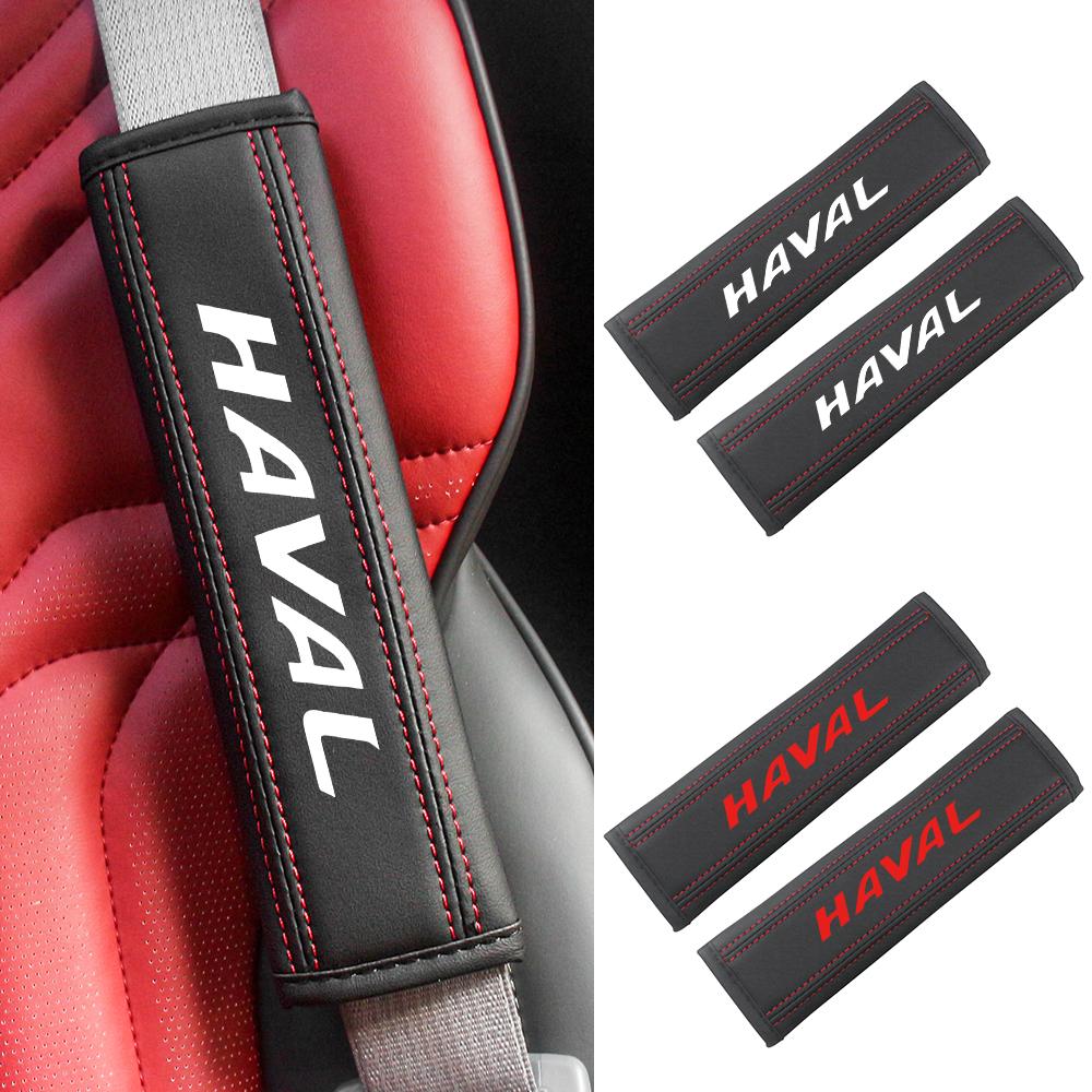 Luminous Night Seatbelt Shoulder Protector Cover Carbon Fiber Safety Belt Shoulder Padding Cushion For Haval Car Accessories