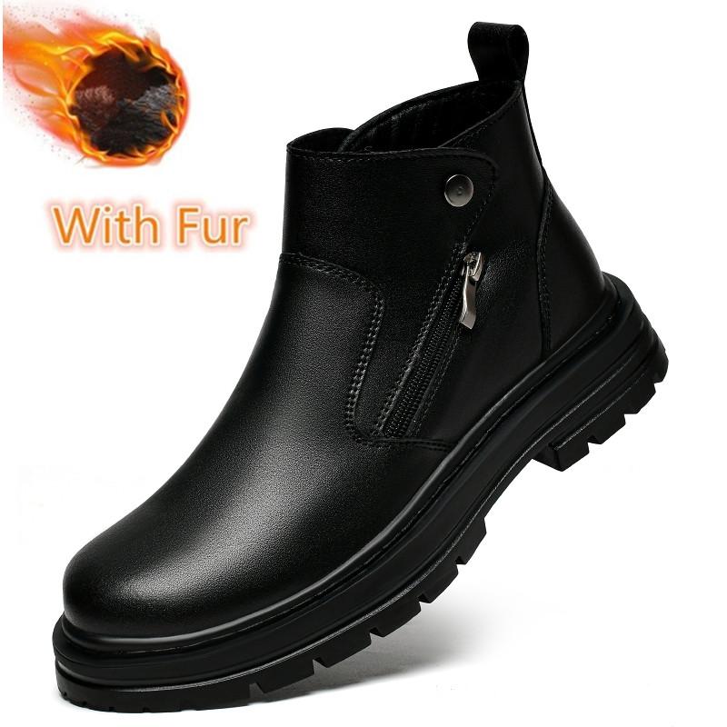 Fashion High Quality Mens Ankle Boots New Fashion Outdoor Boats Sneakers Man Non-Slip Motorcycle Boots Suede Leather Men High Top Shoes