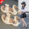 Korean Retro Knitted Non-slip Soft Sole Sandals for Kids and Toddlers