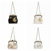 Flower Embroidery Banquet Bag Metal Buckle Ladies Clutch Bag Portable Hanfu Handbag  Wedding