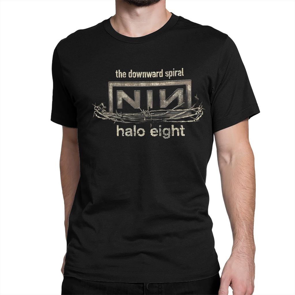 Vintage NIN Rock Band Nine Inch Nails  T-Shirts Men Women Round Neck 100% Cotton T Shirt  Short Sleeve Tees Original Tops