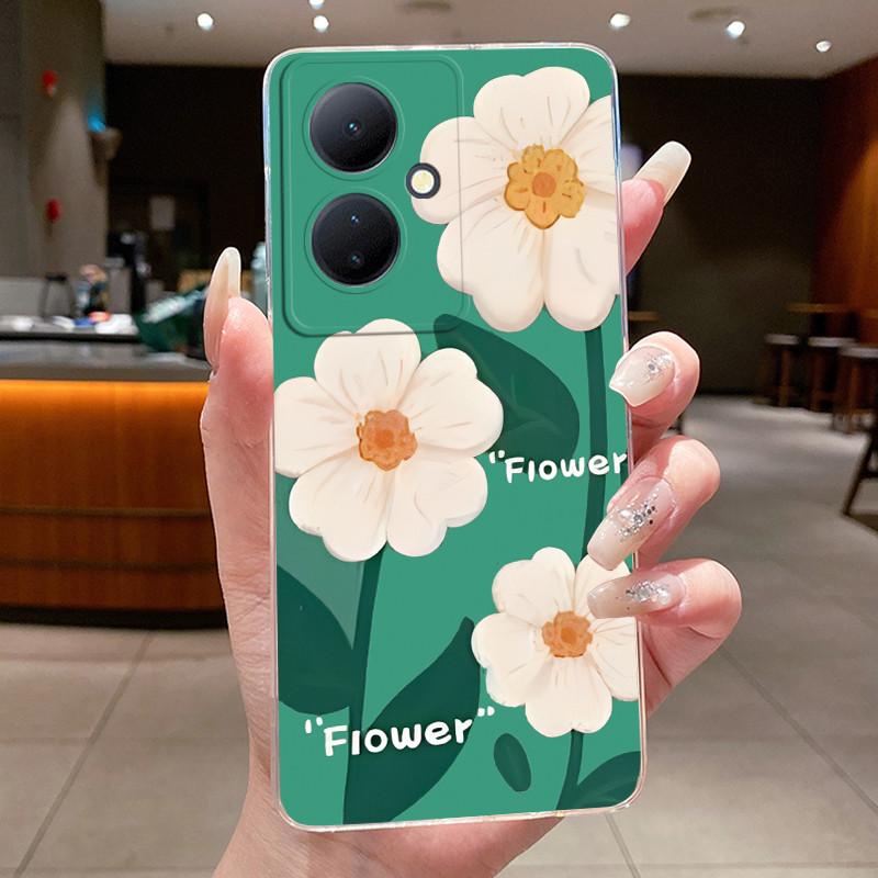 Phone Case For Vivo Y78 5G Shell For VIVO V29 Lite 5G Funda Butterfly Bow Protective Casing Transparent Soft Silicone TPU Cover