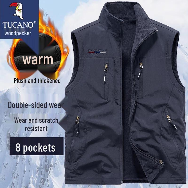 TUCANO Men s Reversible Stand Collar Padded Vest 4XL