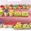 Simulation Decoration Dollhouse Miniature Scene Fruit Basket Pretend Play Toy
