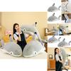 Unique And Adorable Shark Cat Stuffed Animal Great For Comfort And Playtime, Available In Multiple Sizes