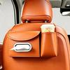 Portable Car Seat Back Organizer PU Leather Car  Tissue Box Rear Seat Storage Bag  Daily Commutes