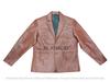 Lambskin Formal Men's Leather Blazer Brown Two-Button Handmade Genuine Office Wear Soft Fit