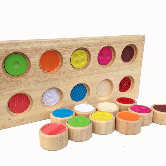 Educational 0.65 Memory Touch Flip Board - Rubberwood Toy for Baby Color Recognition
