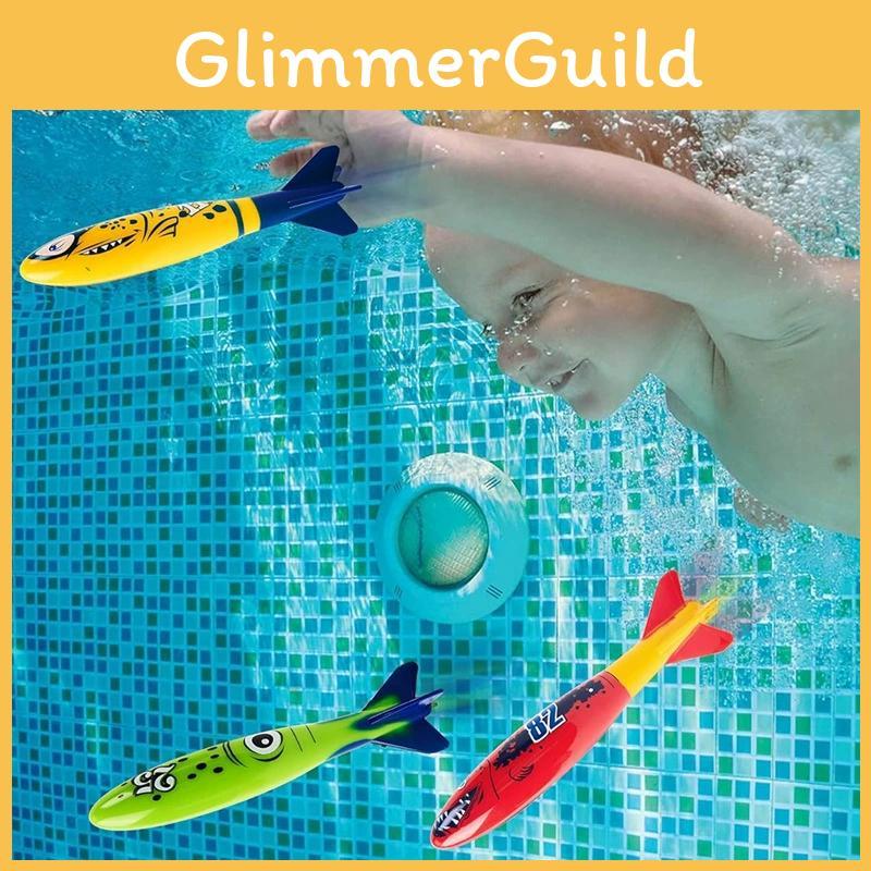 Floating Rings Torpedoes Water Play Toy Kit For Childrens Pool Activities