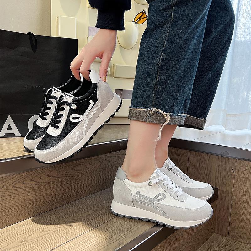 Color Matching Sports Forrest Gump Shoes Women's 2025 Spring and Autumn New Retro Versatile Casual Lightweight Soft Bottom Flat Bottom Dad Shoes Tide